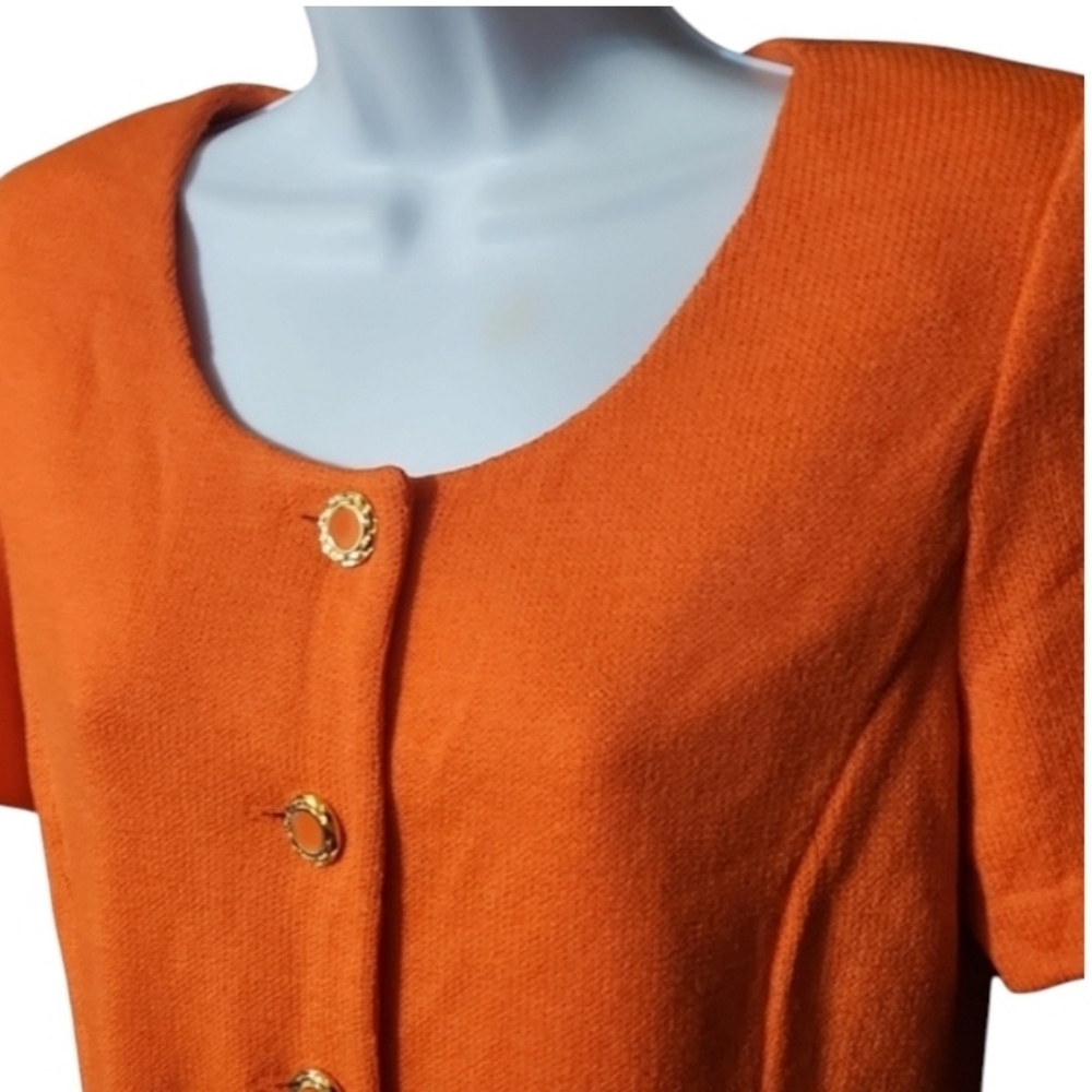 St John Orange Women's Top Jacket with Chain Detail - Picture 2 of 5